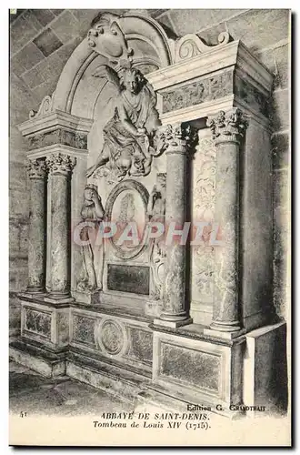 Cartes postales Abbaye de Saint Denis Tombeau de Louis XIV