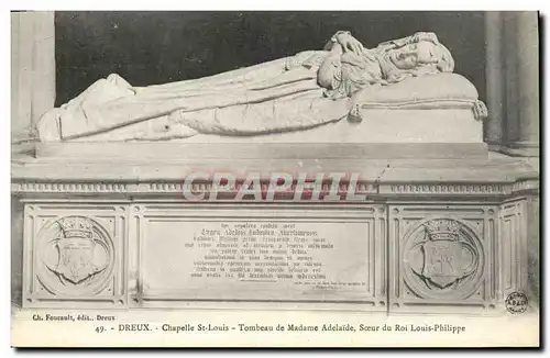 Ansichtskarte AK Dreux Chapelle St Louis Tombeau de Madame Adelaide Soeur du roi Louis Philippe