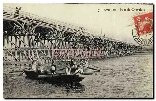 Cartes postales Militaria Avignon Pont de Chevalets