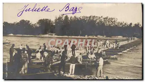 Cartes postales Militaria Avignon Pont sur le Rhone par le 7eme genie