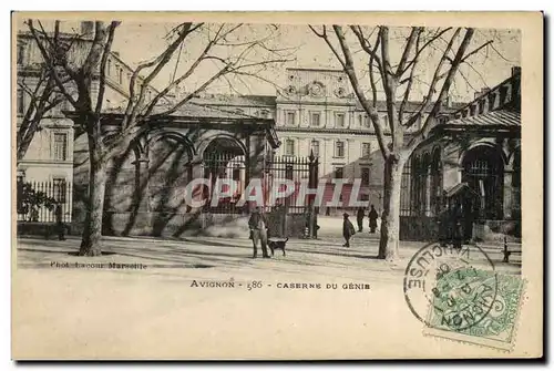 Cartes postales Militaria Avignon Caserne du Genie