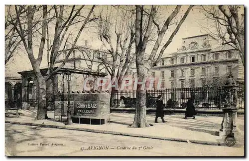 Cartes postales Militaria Avignon Caserne du 7eme Genie