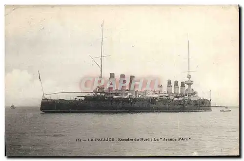 Cartes postales Bateau La Pallice Escadre du Nord La Jeanne d&#39Arc