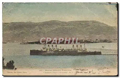 Ansichtskarte AK Bateau Jeanne d&#39Arc Croiseur de 1er rang