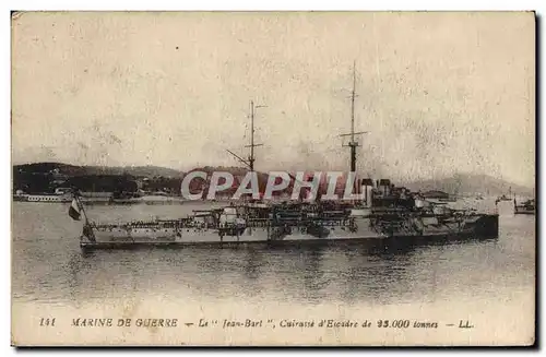 Cartes postales Bateau Le Jean Bart Cuirasse d&#39escadre