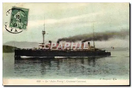 Cartes postales Bateau Le Jules Ferry Croiseur Cuirasse