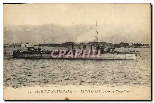 Ansichtskarte AK Bateau Janissaire Contre torpilleur