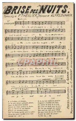 Cartes postales Brise des Nuits Theolier Alfred d&#39Hack