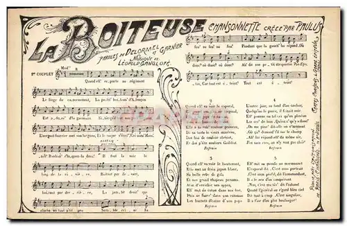 Cartes postales La Boiteuse Delormel Garnier Leopold Gangloff Paulus