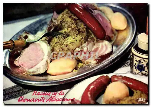 Moderne Karte Recette de la Choucroute Alsacienne