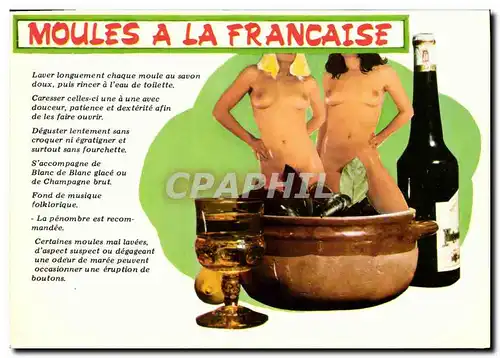 Cartes postales moderne Moules a la Francaise