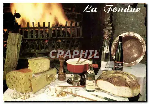 Cartes postales moderne La fondue