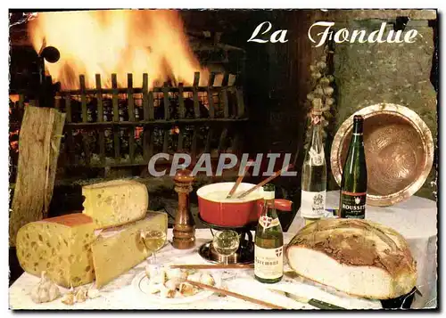 Cartes postales moderne La fondue