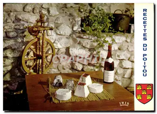 Cartes postales moderne Recettes du Poitou Fromages de chevre