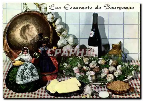 Cartes postales moderne Les escargots de Bourgogne