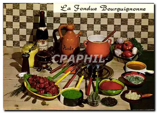 Cartes postales moderne La fondue Bourguignonne