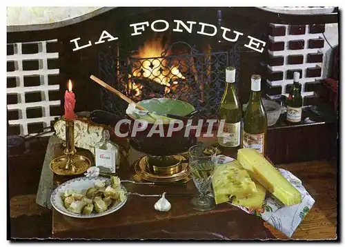 Cartes postales moderne La fondue