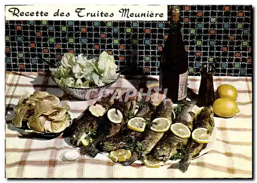 Cartes postales moderne Recette des Truites Meuniere