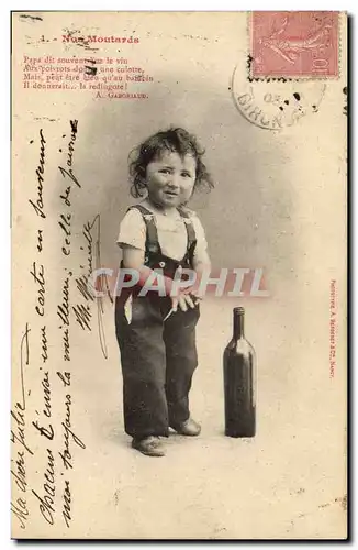 Cartes postales Fantaisie Enfant Nos moutards