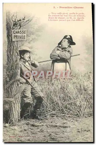 Cartes postales Fantaisie Premiere chasse