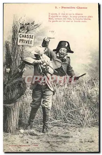 Cartes postales Fantaisie Premiere chasse