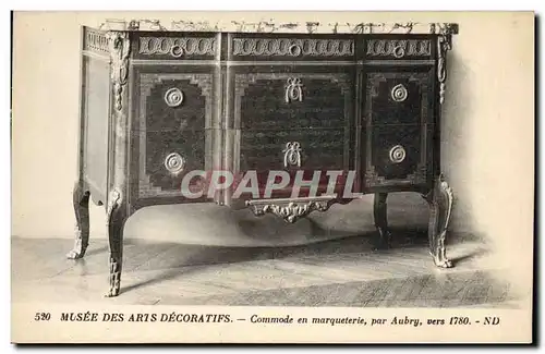 Cartes postales Musee des Arts Decoratifs Commode en marqueterie Aubry