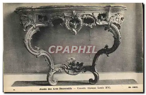 Cartes postales Musee des Arts Decoratifs Console Louis XV