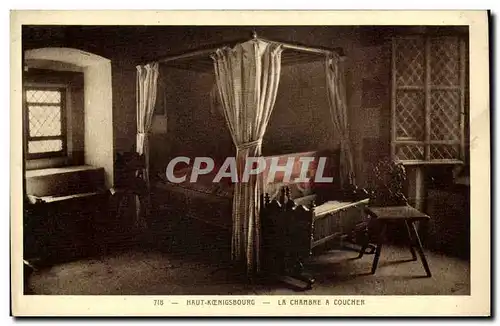 Cartes postales Haut Koenigsbourg La chambre a coucher