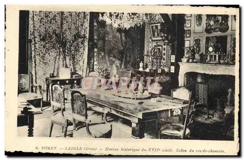 Cartes postales Poret Laigle Maison historique Salon du rez de chaussee