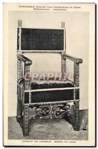 Cartes postales Rijksmuseum Amsterdam Armstoel