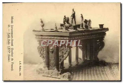 Cartes postales Musee Jacquemart Andre Institut de France Table Italie