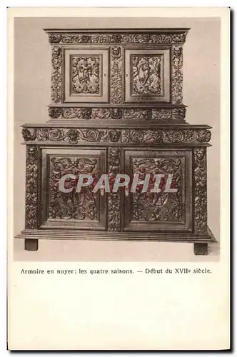 Cartes postales Armoire en noyer Les quatre saisons