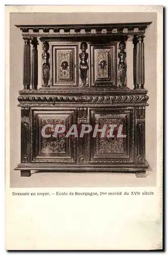 Cartes postales Dressoir en noyer Ecole de Bourgogne