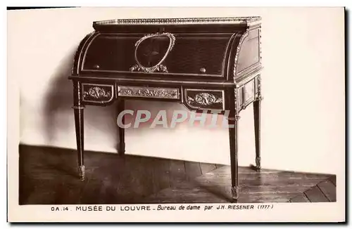 Cartes postales Paris Musee du Louvre Bureau de dame Riesner