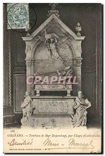 Cartes postales Orleans Tombeau de Mgr Dupanloup par Chapu Cathedrale