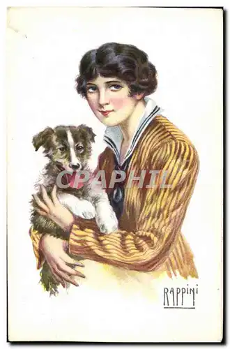 Cartes postales Chien Chiens Chiot Femme