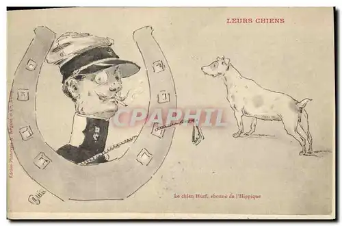 Cartes postales Chien Chiens Chiot Leurs chiens Le chien Hurf abonne de l&#39Hippique