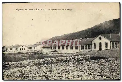 Cartes postales Militaria 11eme regiment du Genie Epinal Casernements de la Vierge