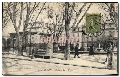 Cartes postales Militaria Avignon Caserne du 7eme Genie