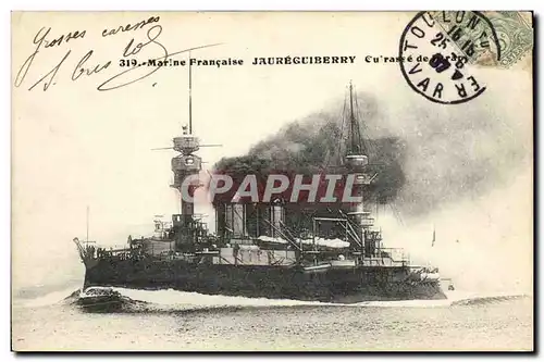 Cartes postales Bateau Jaureguiberry Cruirasse d&#39escadre