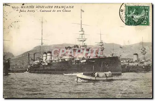 Cartes postales Bateau Jules Ferry Cuirase de 1ere classe