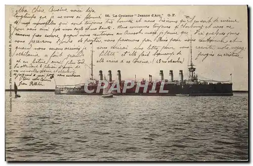 Cartes postales Bateau Le Croiseur Jeanne d'Arc