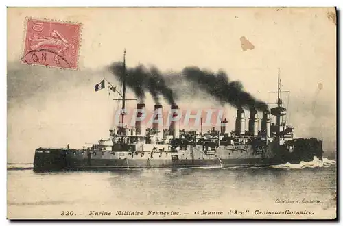 Cartes postales Bateau La Jeanne d'Arc Croiseur Corsaire