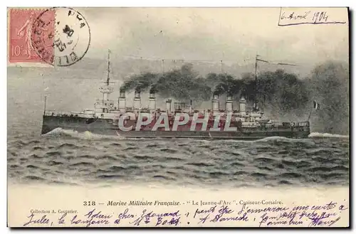 Cartes postales Bateau La Jeanne d&#39Arc Croiseur Corsaire