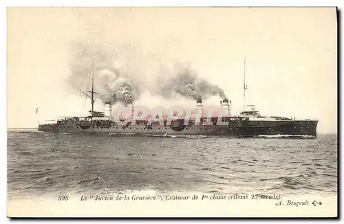 Cartes postales Bateau Le Jurien de la Graviere Croiseur de 1ere classe