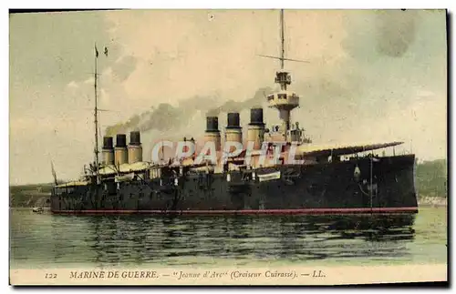 Cartes postales Bateau La Jeanne d&#39Arc Croiseur Cuirasse