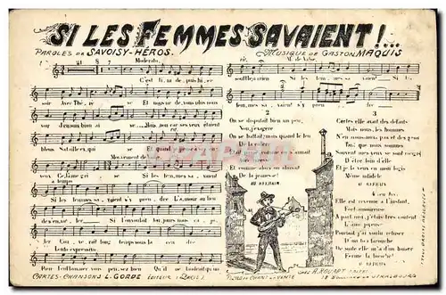 Cartes postales Si les femmes savaient Savoisy Heros Gaston Maquis