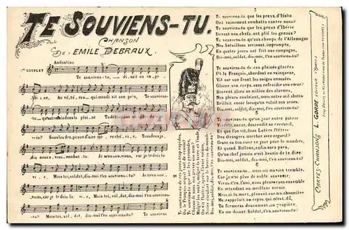 Cartes postales Te souviens tu Emile Debraux