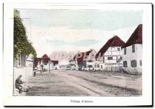 Cartes postales Folklore Alsace Village