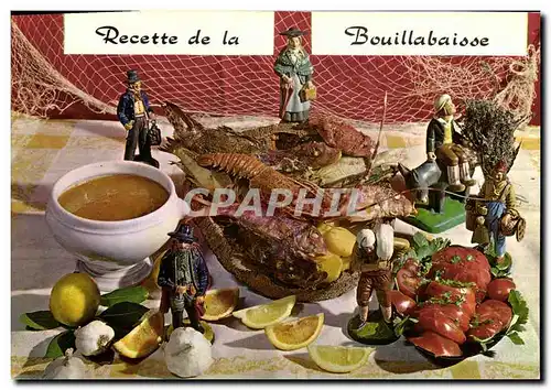 Cartes postales moderne Recette de la Bouillabaisse